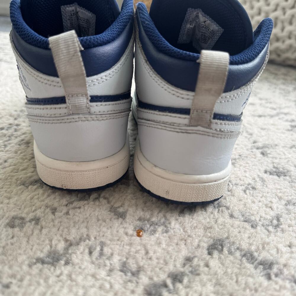 Air Jordan Little Kid's Jordan 1 Mid Blue Void/Pure Platinum (DQ8424 403) - 13C - Picture 5 of 7